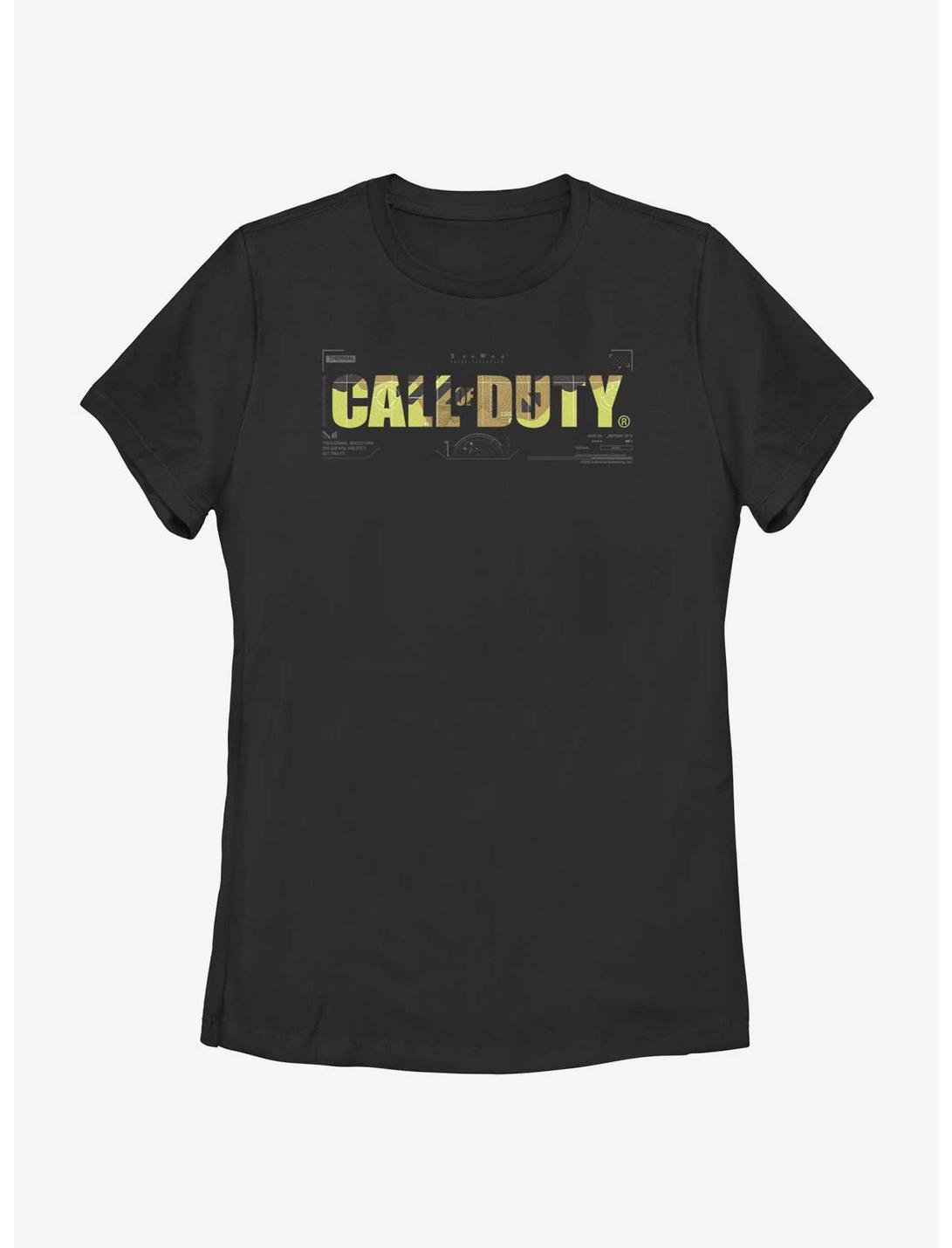 Call of Duty Tactical Camo Logo Womens T-Shirt, BLACK, hi-res