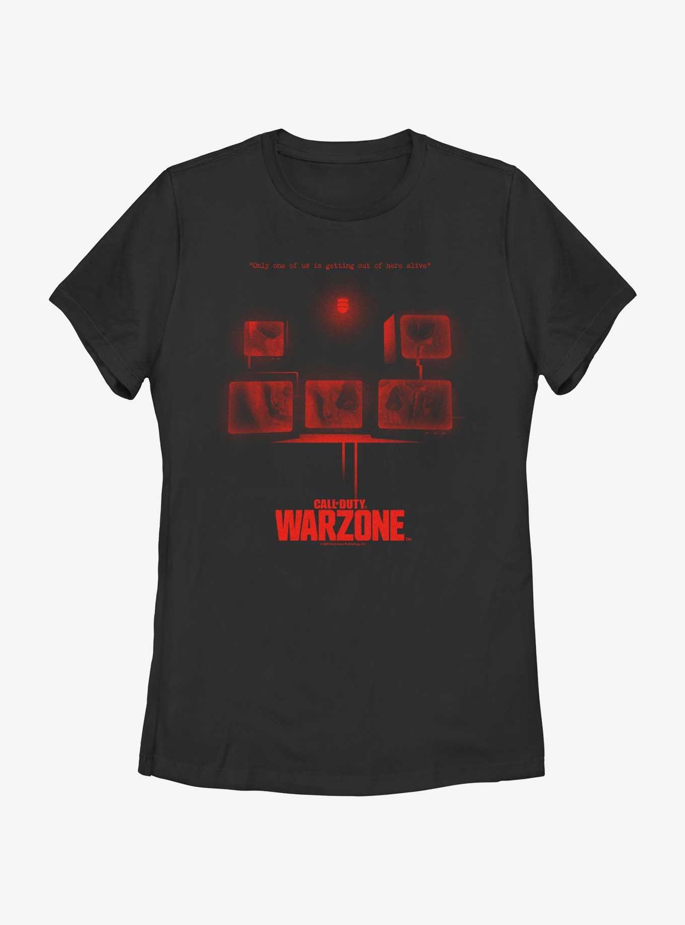 Call of Duty: Warzone Ghost Faces Televisions Womens T-Shirt