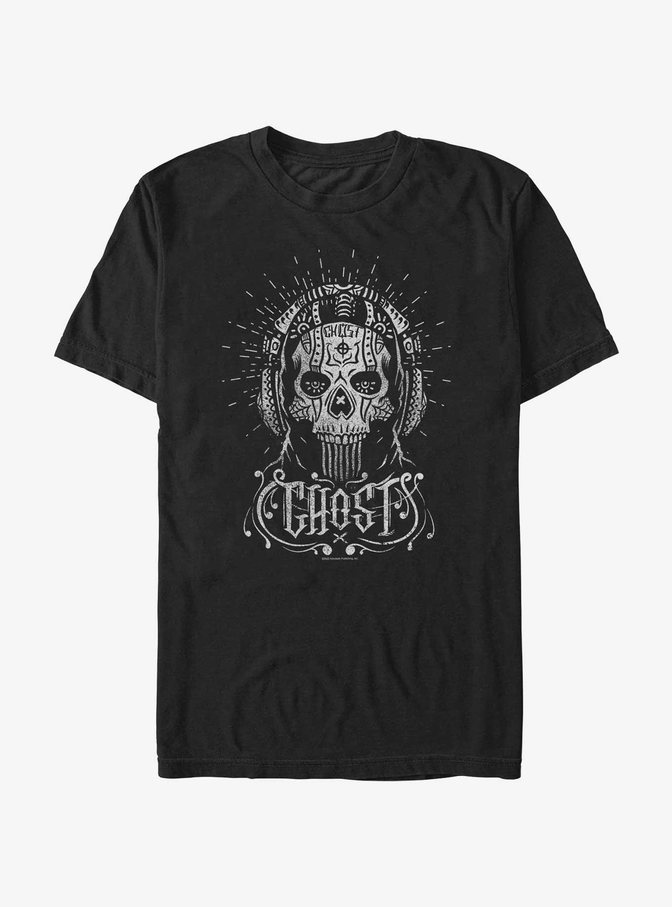 Call of Duty Ghost Sugar Skull T-Shirt, BLACK, hi-res