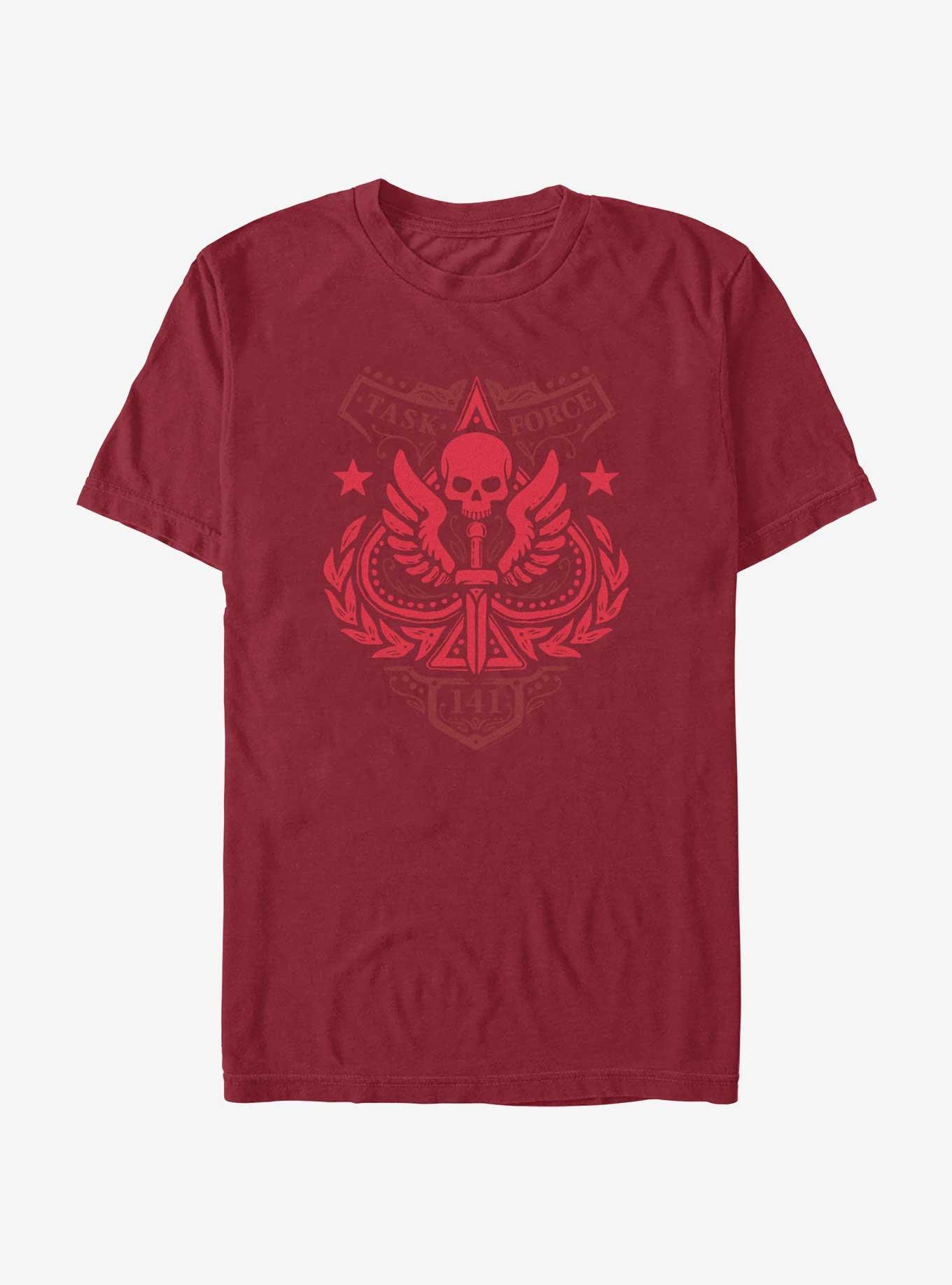 Call of Duty Task Force 141 Badge T-Shirt, CARDINAL, hi-res