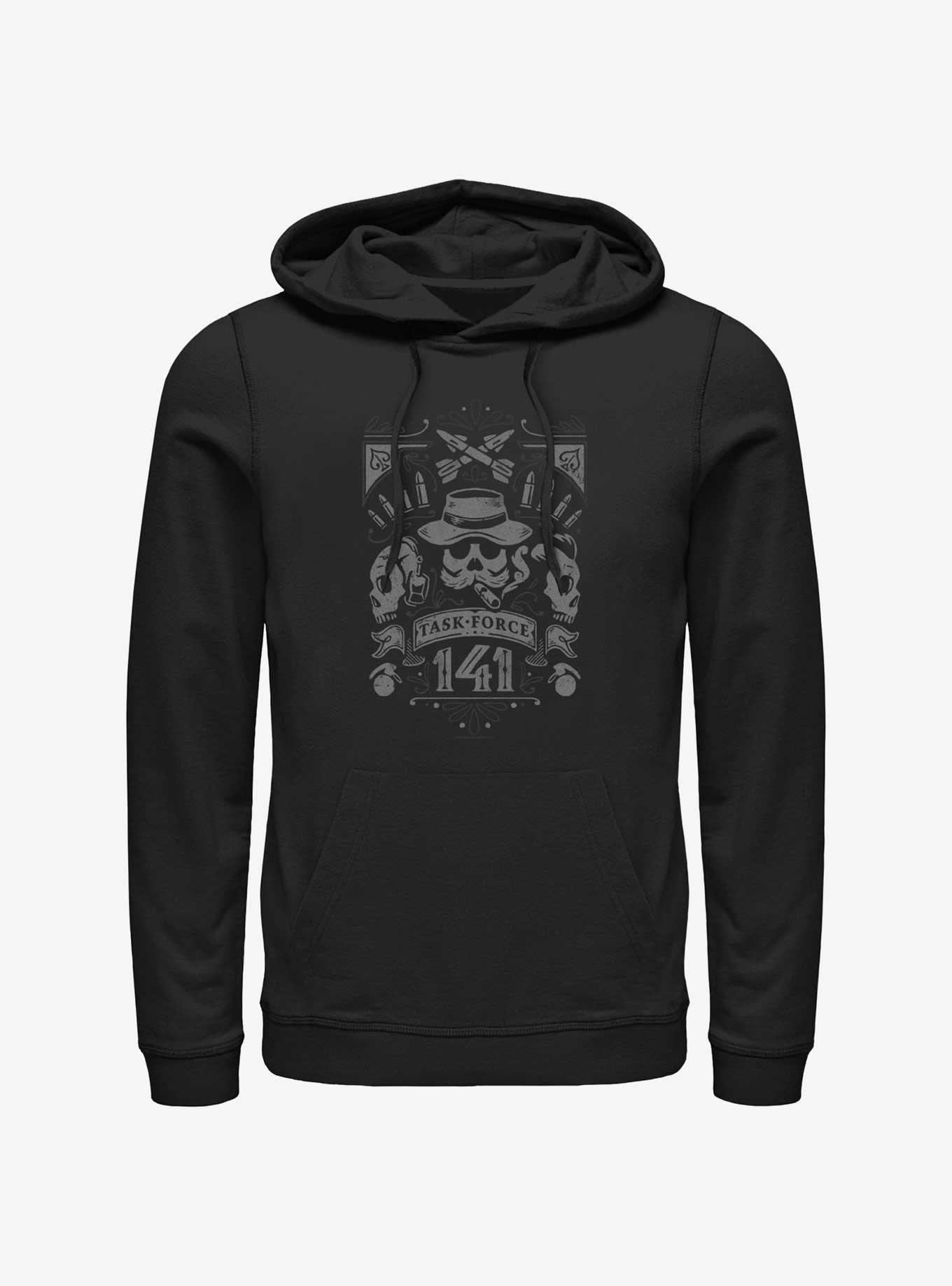 Call of Duty Task Force 141 Skulls Hoodie, BLACK, hi-res