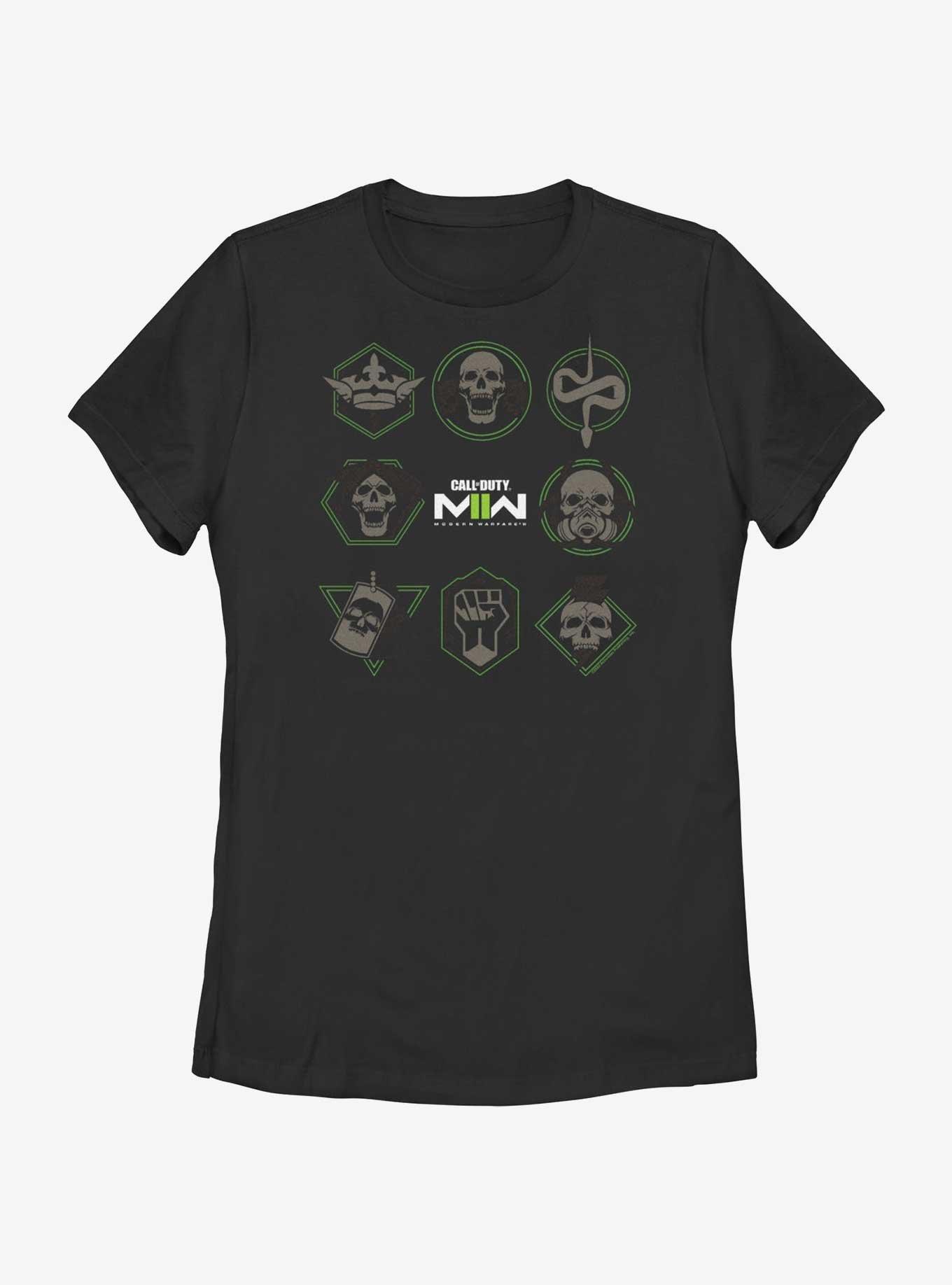 Call of Duty Perks Icon Box Womens T-Shirt, BLACK, hi-res
