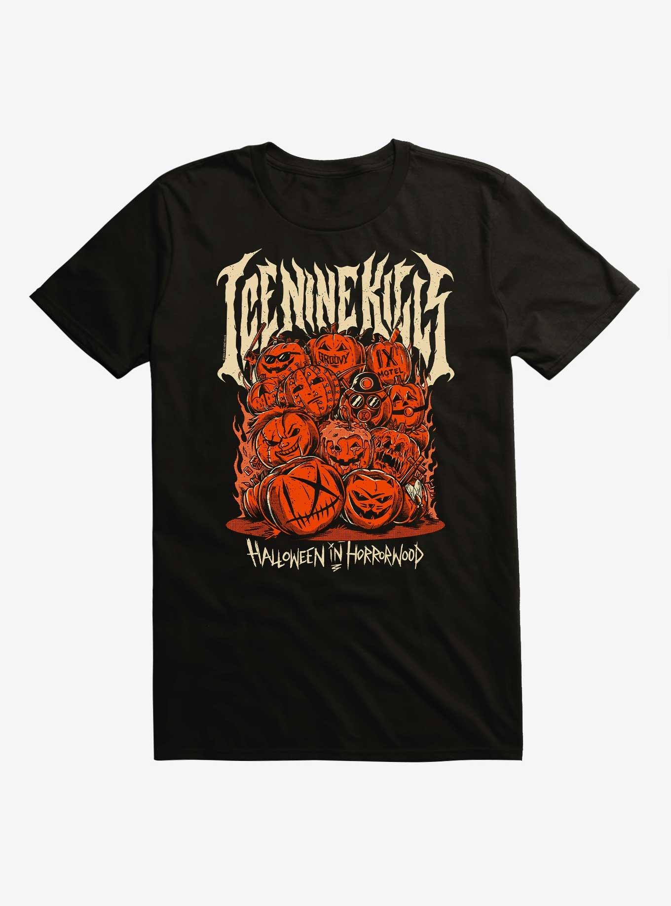 Ice Nine Kills Jack O Lanterns Halloween In Horrorwood T-Shirt, BLACK, hi-res