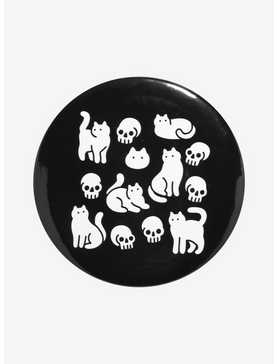 Cats & Skulls 3 Inch Button, , hi-res