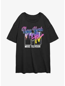 MTV City Lights Womens Oversized T-Shirt, , hi-res