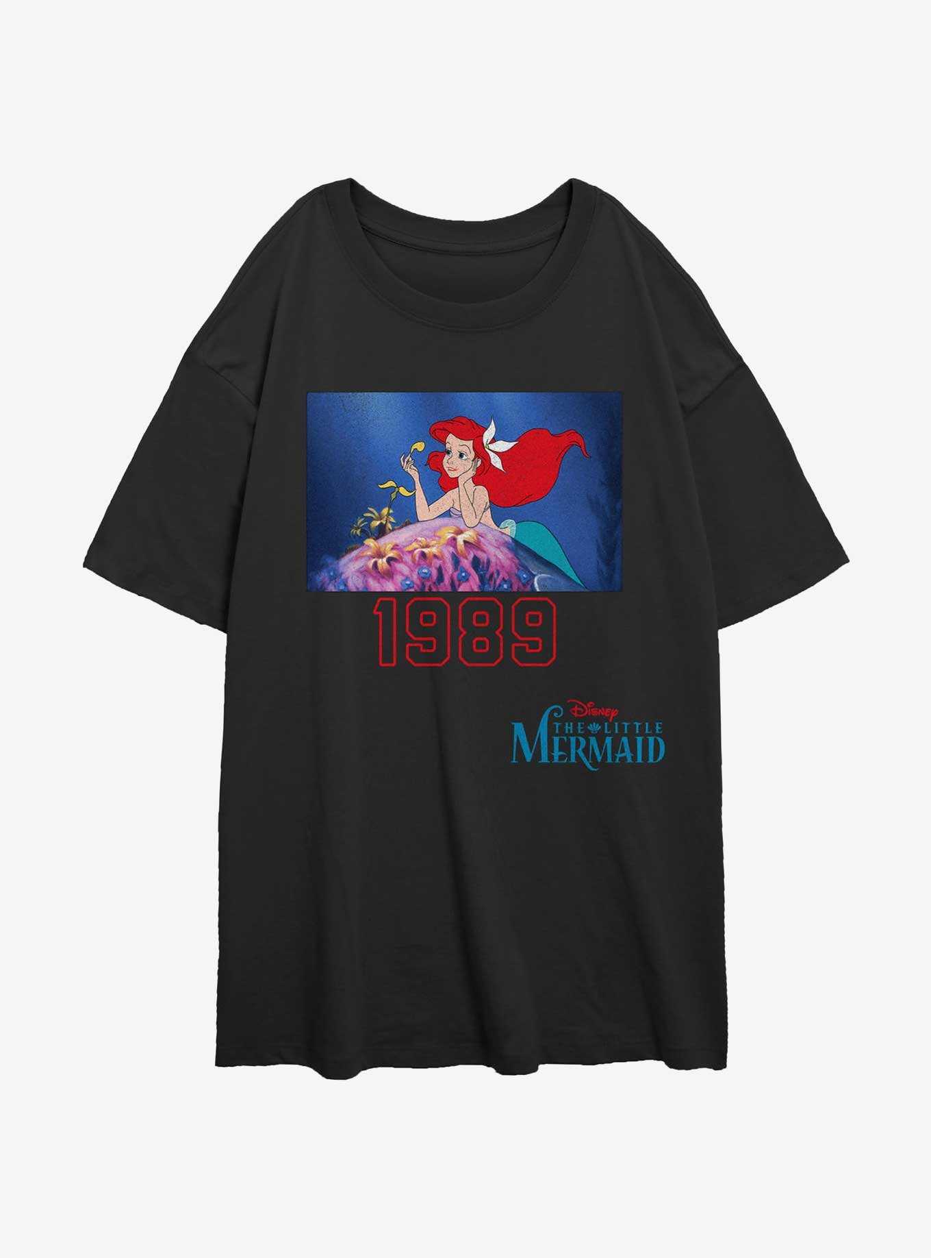 Disney The Little Mermaid Ariel 1989 Womens Oversized T-Shirt, , hi-res