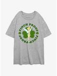 Disney Tinker Bell Pinch Proof Womens Oversized T-Shirt, ATH HTR, hi-res