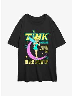 Disney Tinker Bell Daydreamer Never Grow Up Womens Oversized T-Shirt, , hi-res