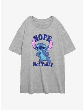 Disney Lilo & Stitch Nope Not Today Womens Oversized T-Shirt, , hi-res