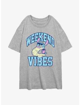 Disney Lilo & Stitch Weekend Vibes Womens Oversized T-Shirt, , hi-res