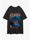 Atlantis: The Lost Empire Atlantis Found Womens Oversized T-Shirt, BLACK, hi-res