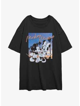 Disney Mickey Mouse Sunset Couple Womens Oversized T-Shirt, , hi-res