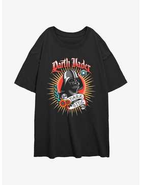 Star Wars Dark Side Tattoo Vader Womens Oversized T-Shirt, , hi-res