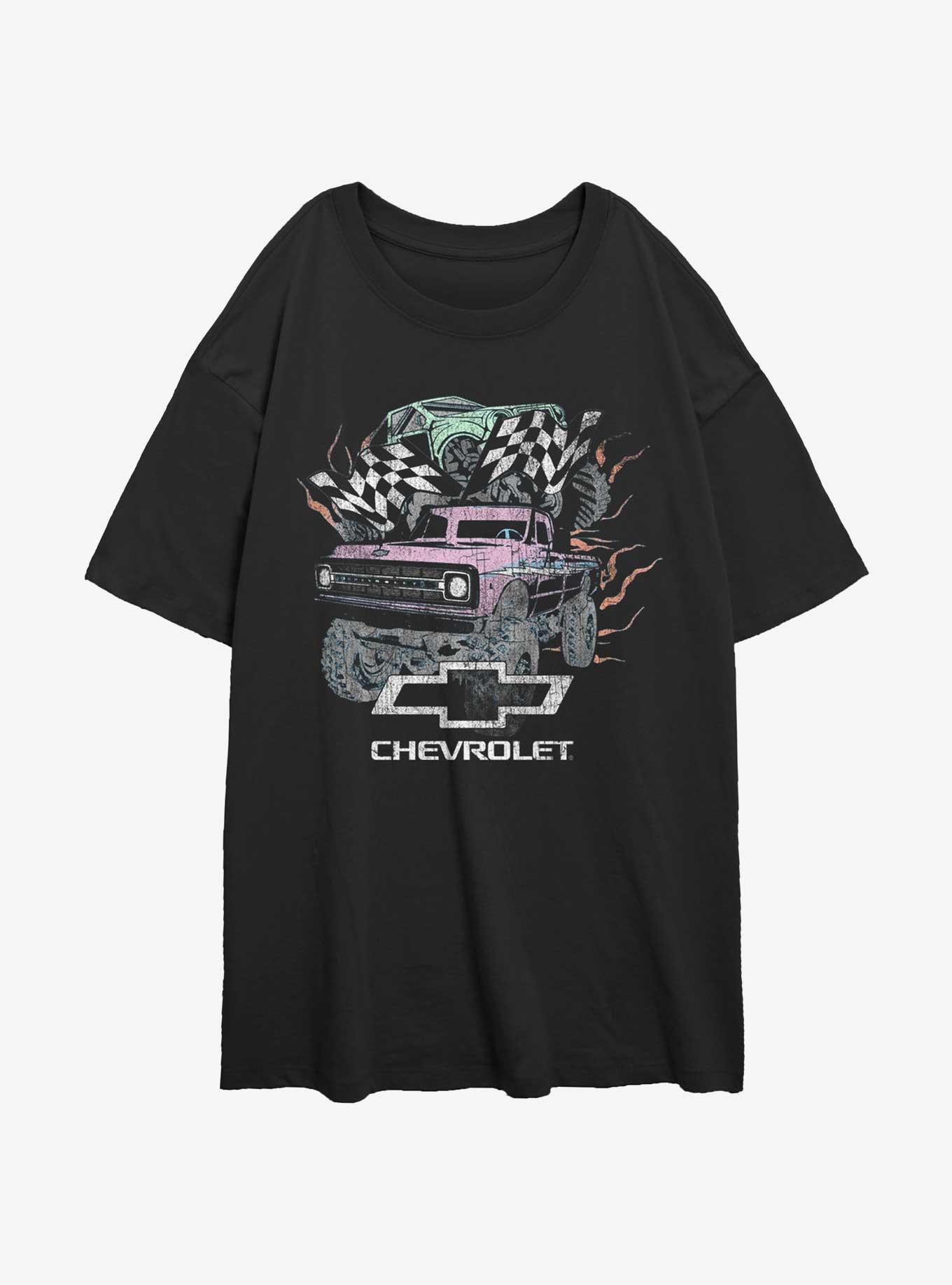 General Motors Pastel Trucks Womens Oversized T-Shirt, , hi-res