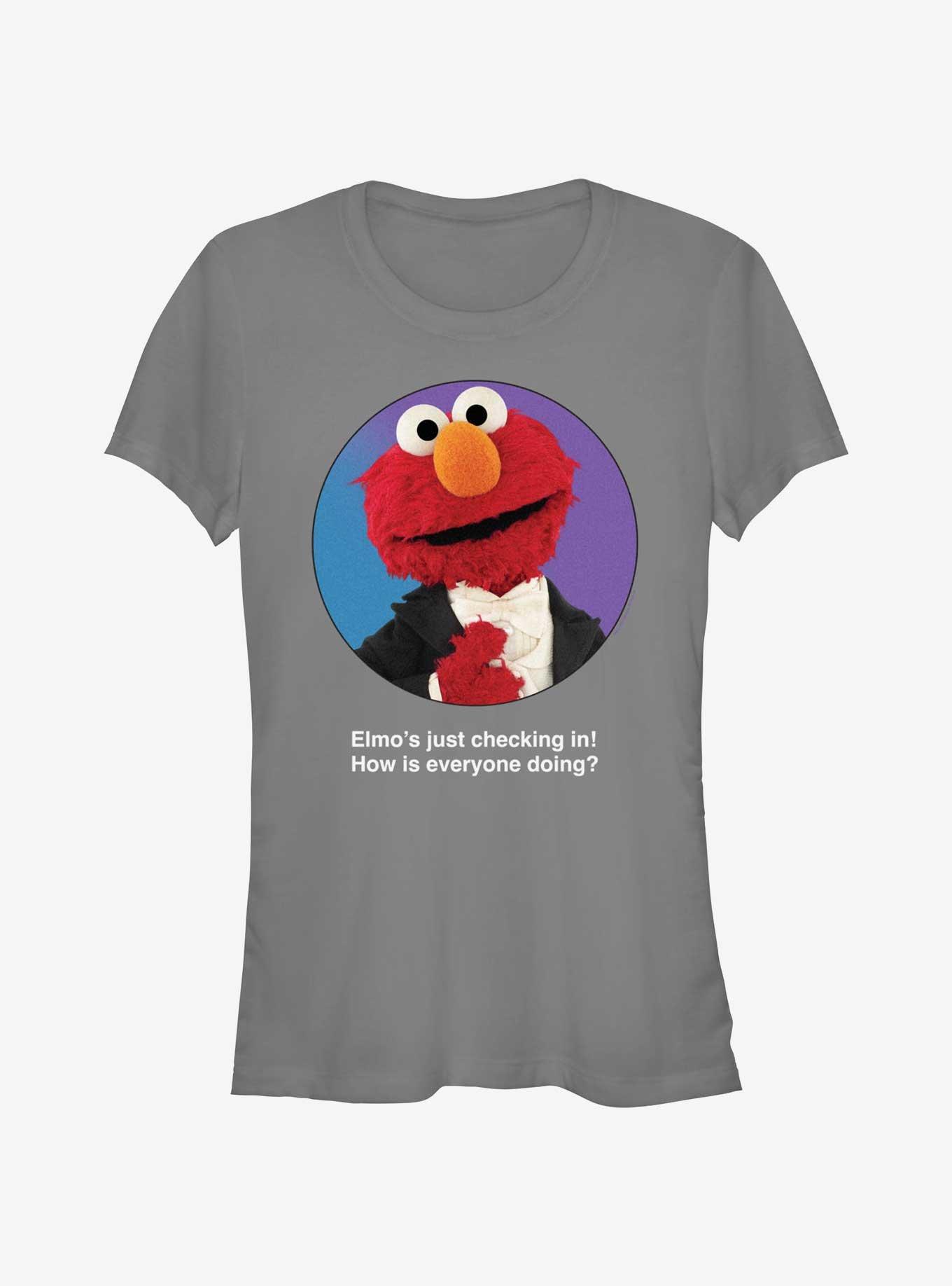 Sesame Street Elmo Tuxedo Checking In Girls T-Shirt, , hi-res