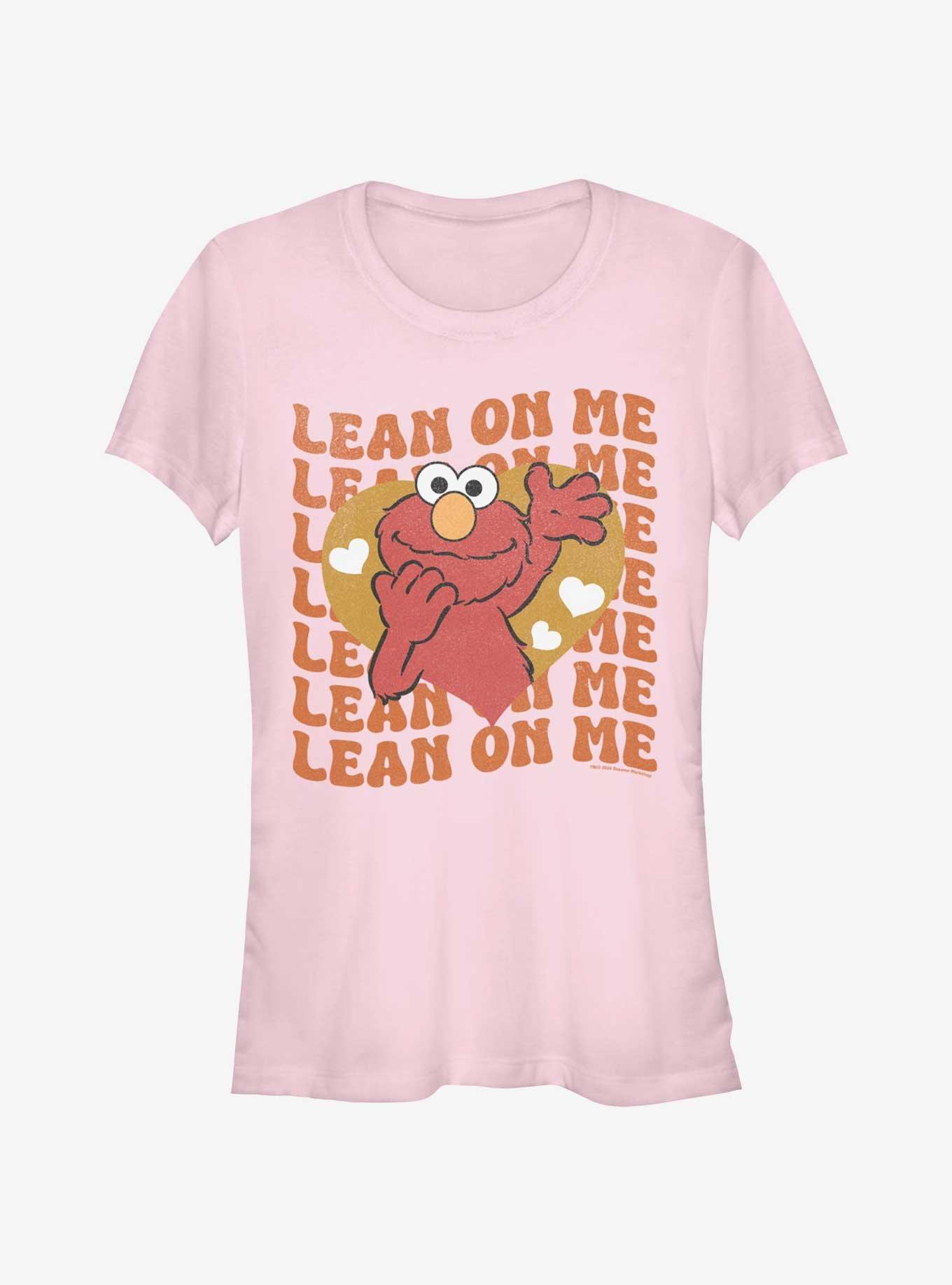 Sesame Street Lean On Me Elmo Girls T-Shirt, LIGHT PINK, hi-res