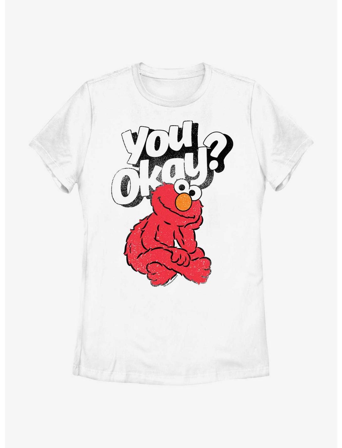 Sesame Street You Okay Elmo Womens T-Shirt, WHITE, hi-res