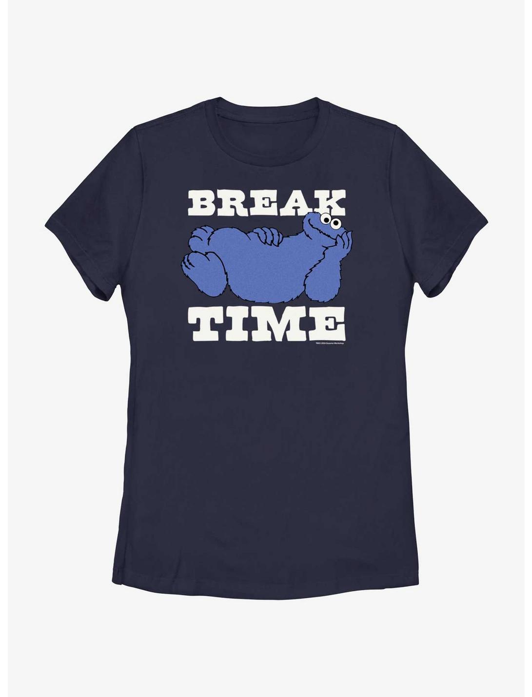 Sesame Street Cookie Monster Break Time Womens T-Shirt, NAVY, hi-res