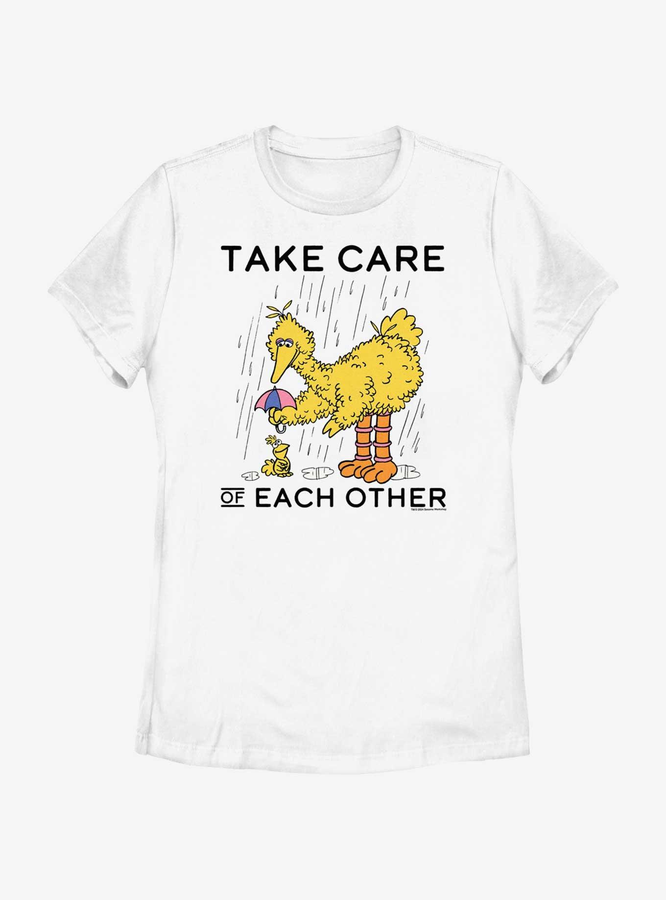 Sesame Street Big Bird Take Care Of Each Other Womens T-Shirt