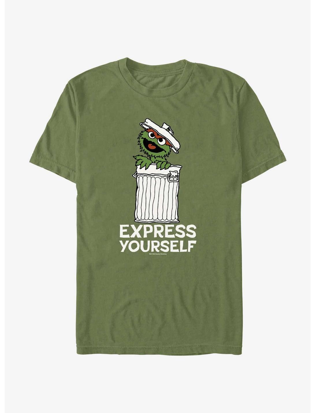 Sesame Street Oscar the Grouch Express Yourself T-Shirt, MIL GRN, hi-res