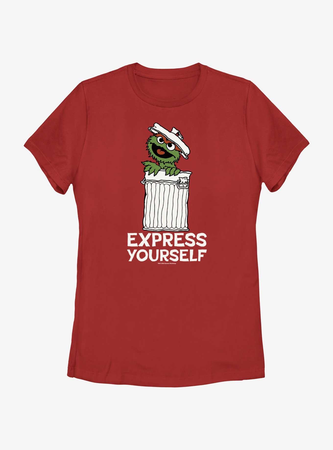 Sesame Street Oscar the Grouch Express Yourself Womens T-Shirt