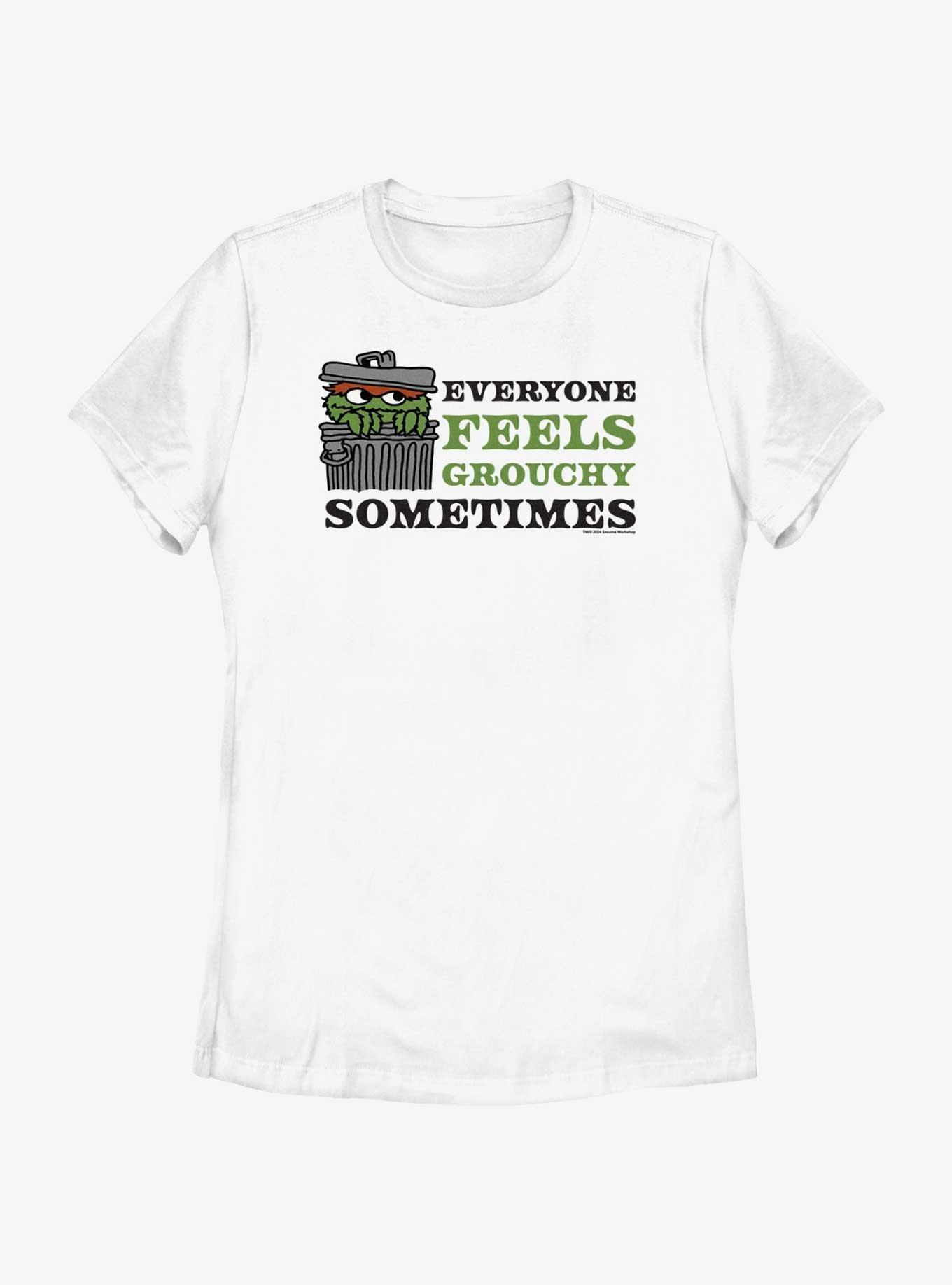 Sesame Street Oscar Feeling Grouchy Sometimes Womens T-Shirt