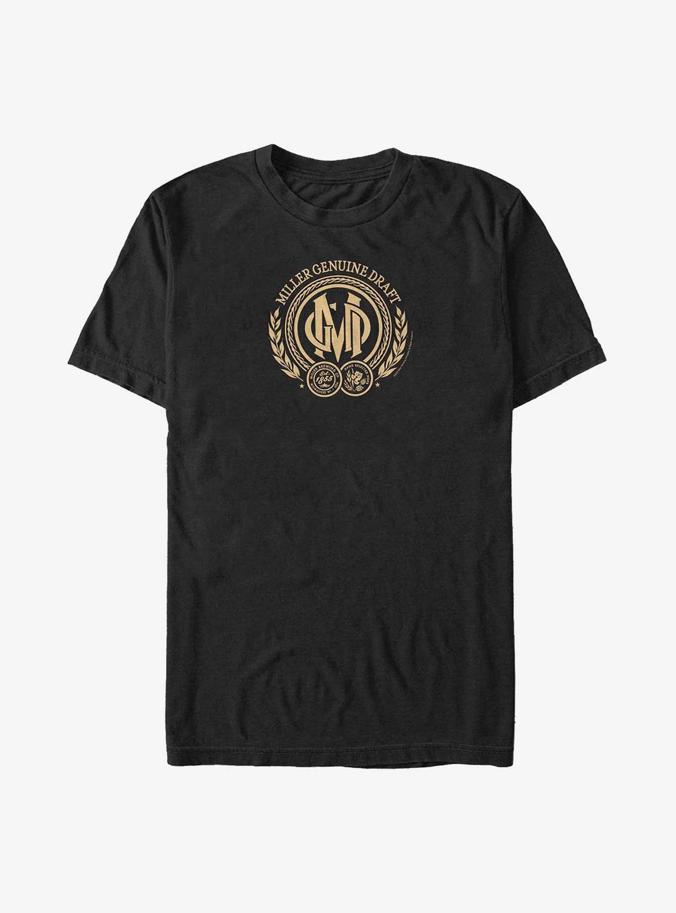 Coors Miller Genuine Draft Seal T-Shirt, BLACK, hi-res
