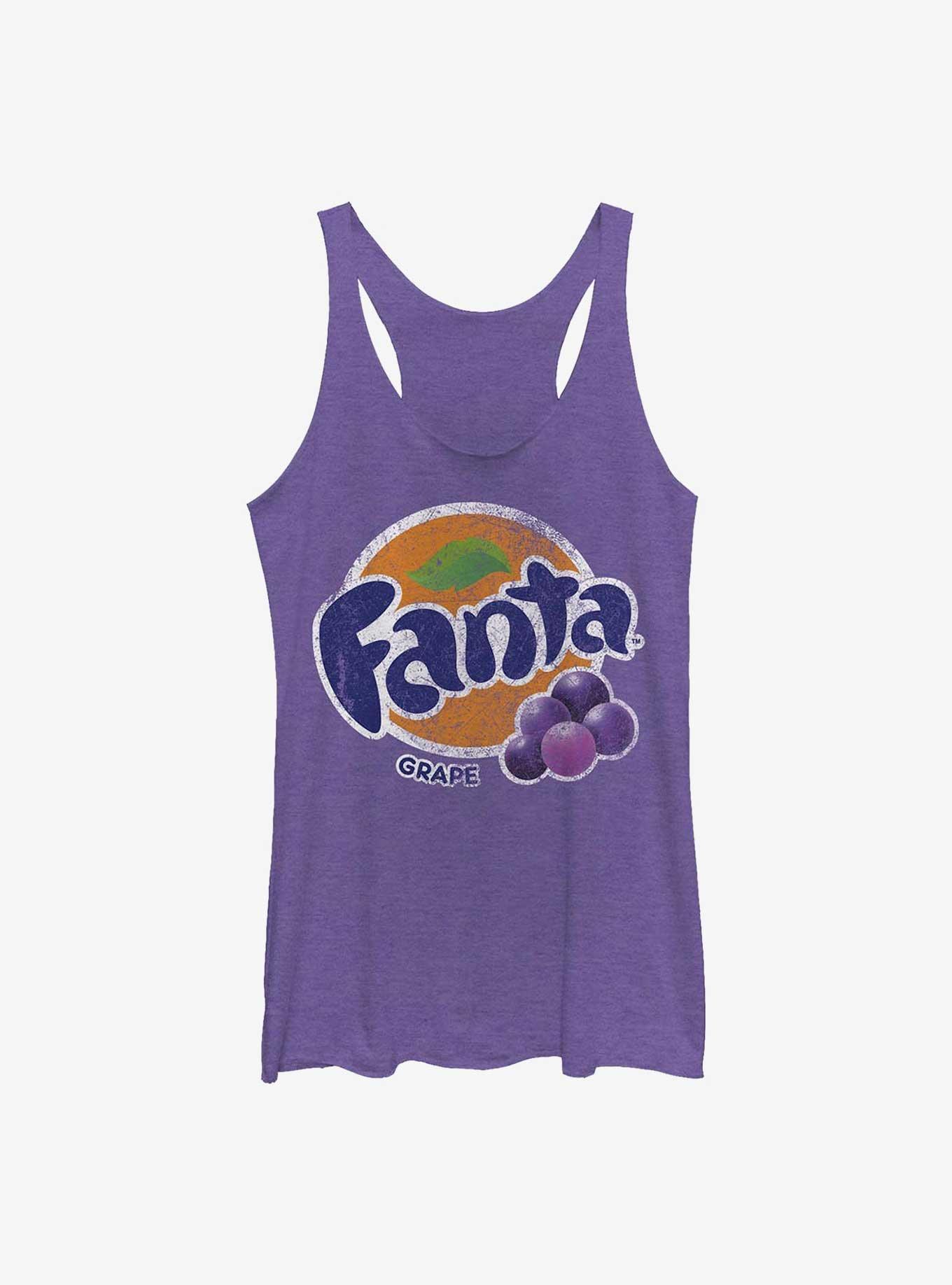 Coca-Cola Vintage Grape Girls Raw Edge Tank, PUR HTR, hi-res