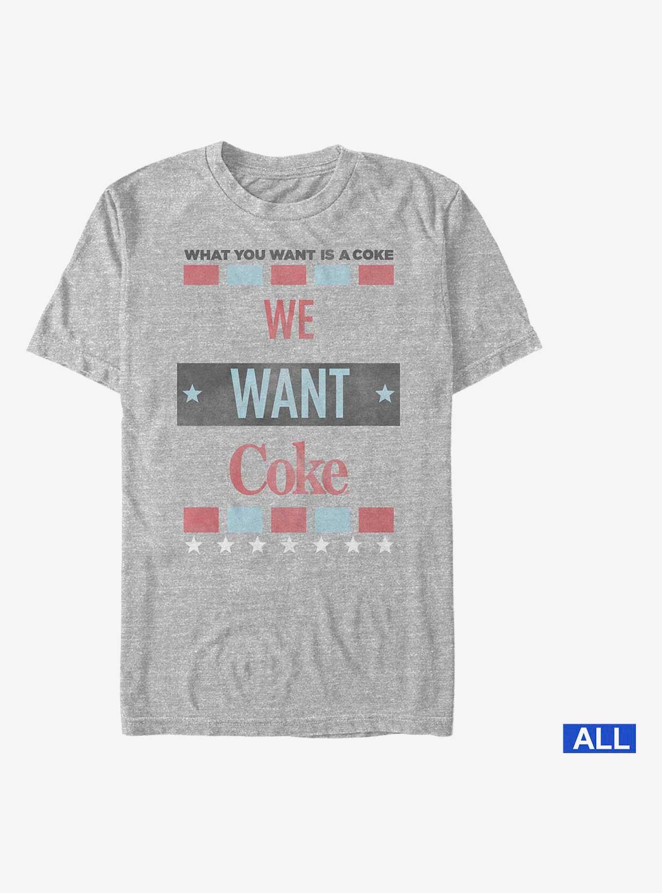 Coca-Cola We Want Coke T-Shirt, ATH HTR, hi-res