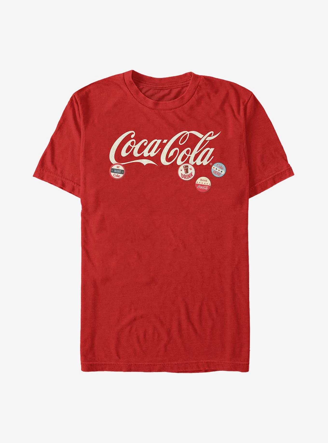 Coca-Cola With Buttons T-Shirt, , hi-res
