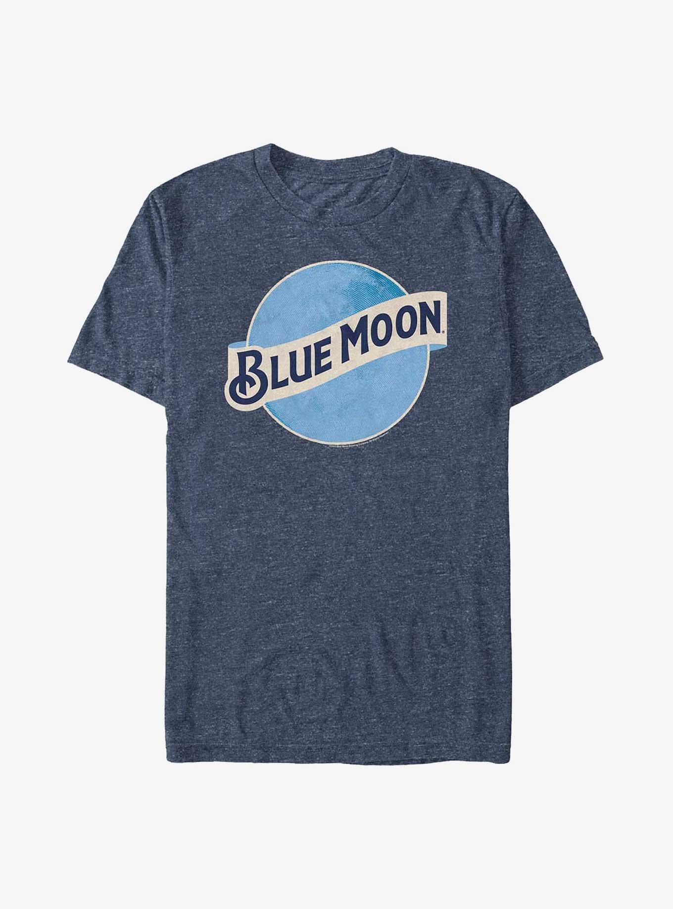 Blue Moon Logo T-Shirt, NAVY HTR, hi-res