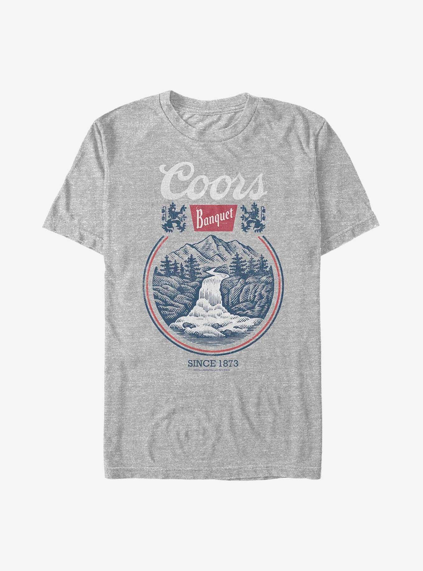 Coors Banquet Waterfall Mountainscape T-Shirt, , hi-res