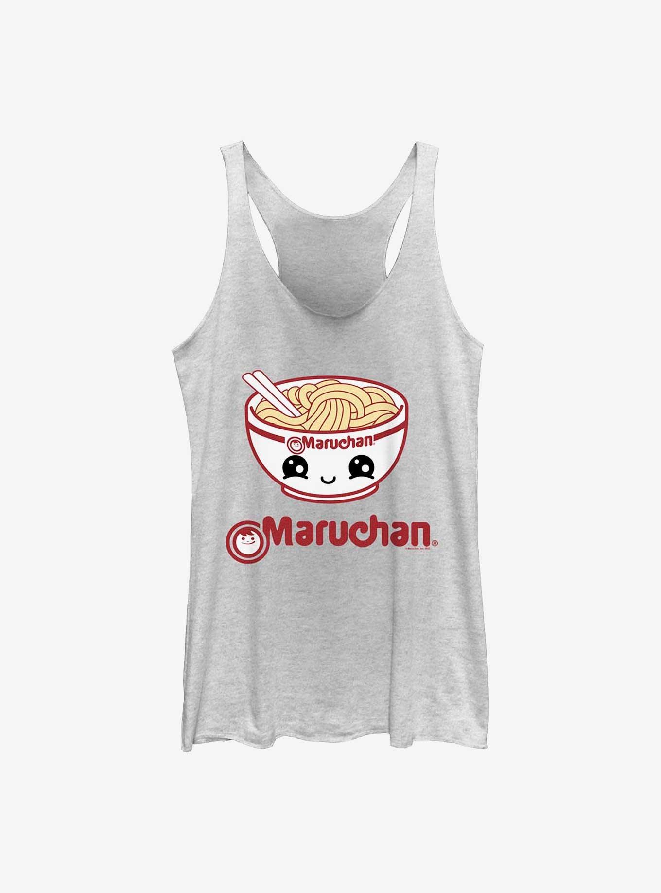 Maruchan Kawaii Maruchan Baby Bowl Girls Raw Edge Tank, WHITE HTR, hi-res