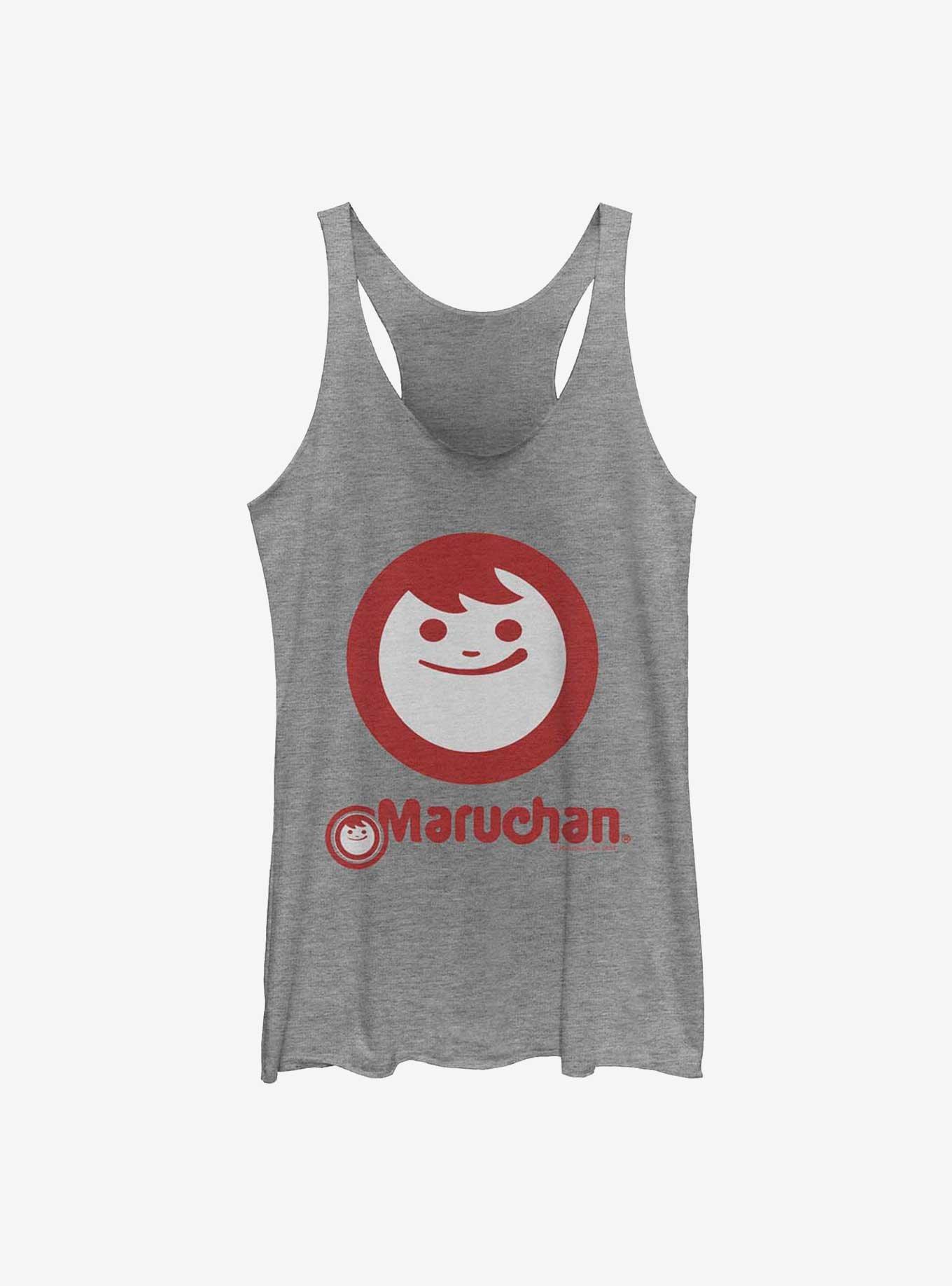 Maruchan Instant Smile Girls Raw Edge Tank, GRAY HTR, hi-res