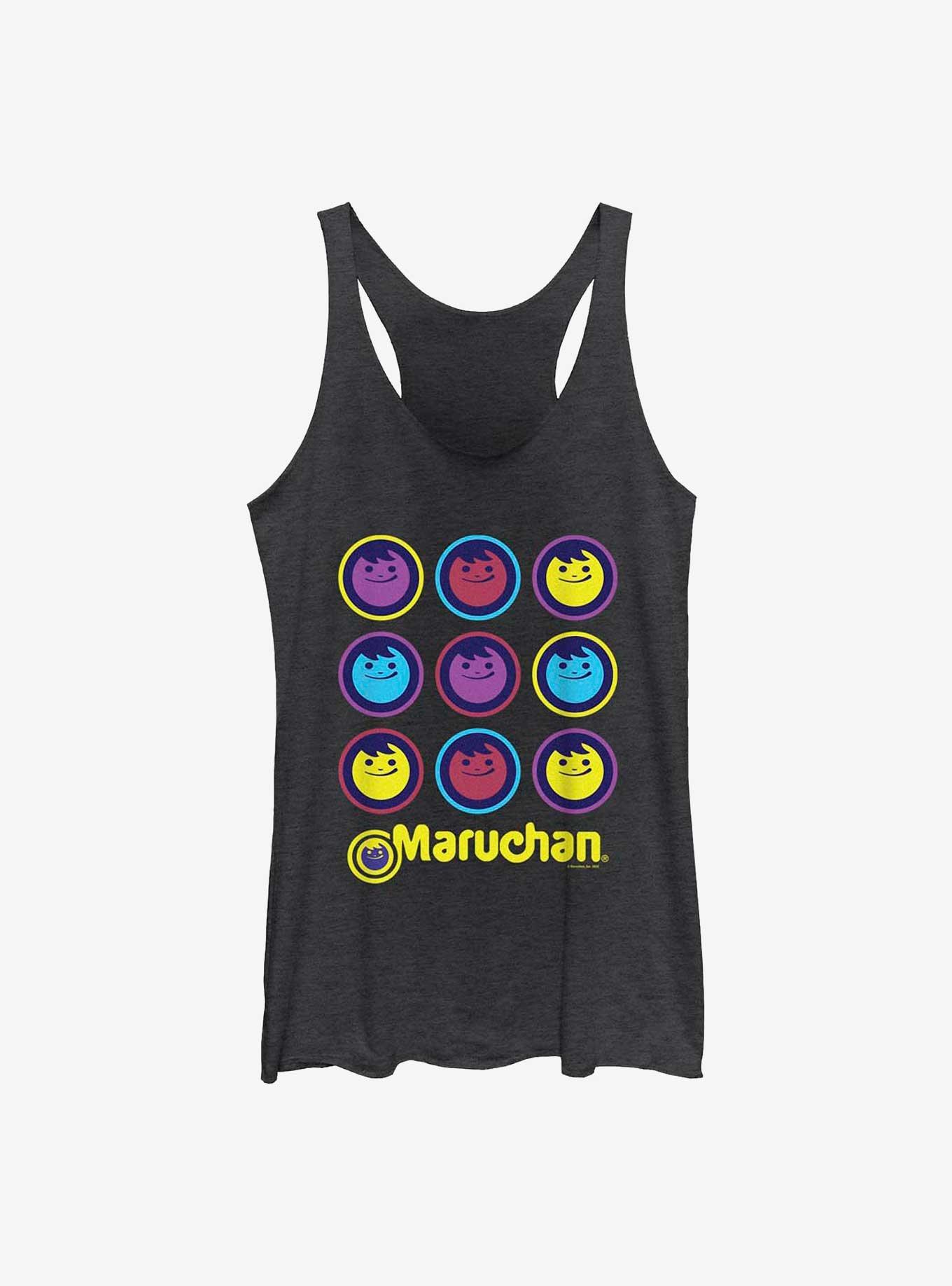 Maruchan Nandy Girls Raw Edge Tank, BLK HTR, hi-res