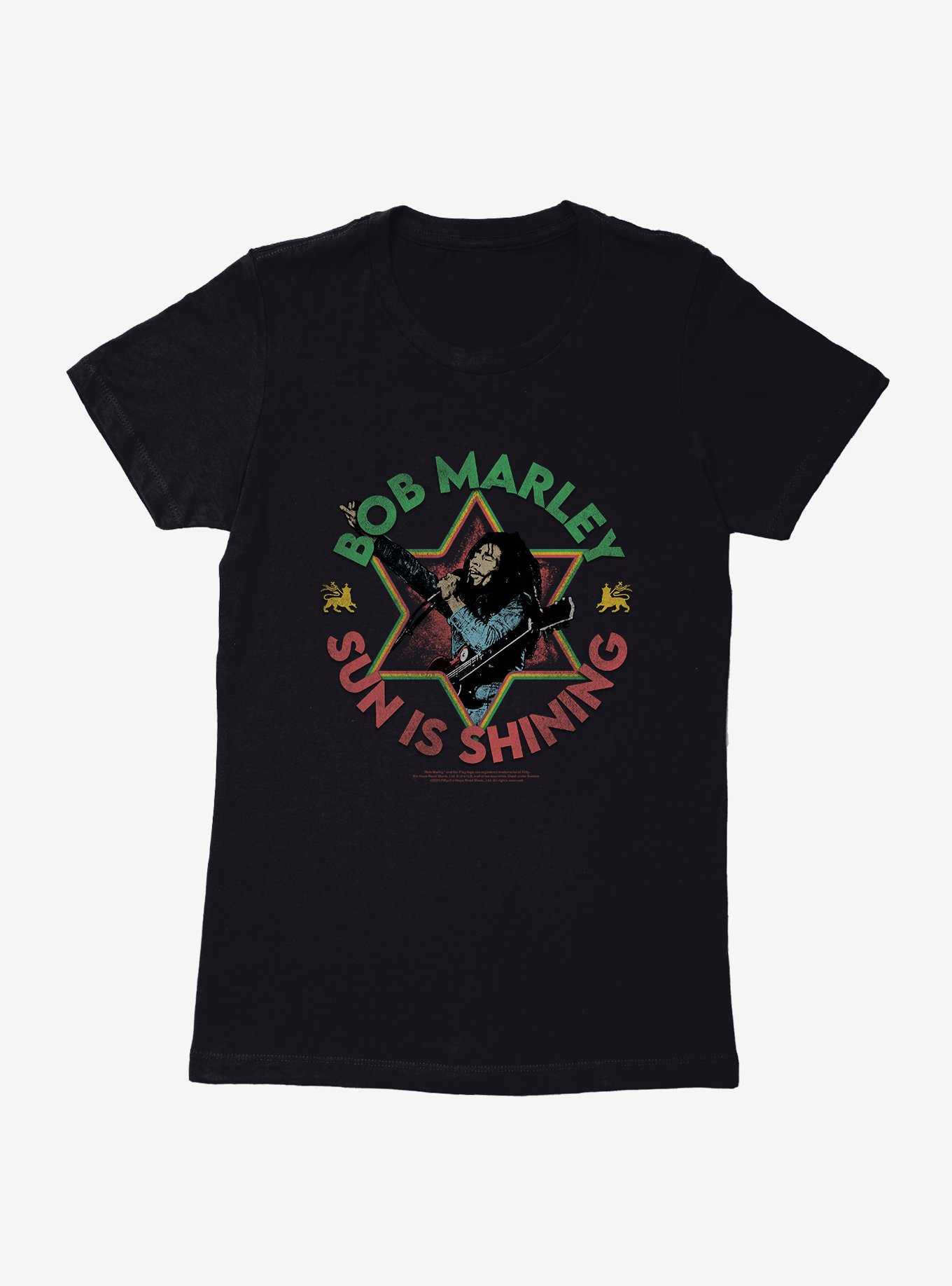 Bob Marley Sun Is Shining Womens T-Shirt, , hi-res