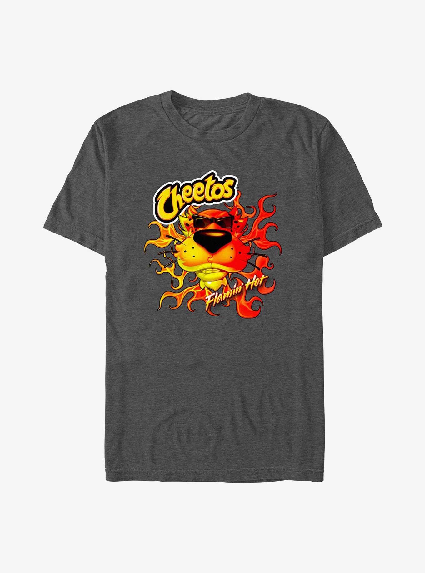 Cheetos Fire Breath T-Shirt, CHAR HTR, hi-res