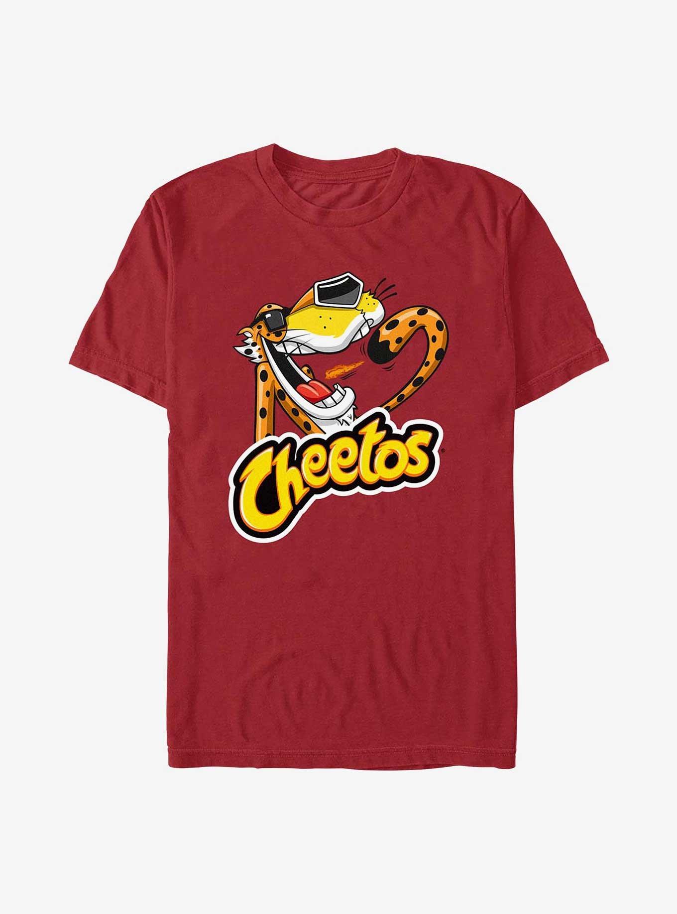 Cheetos Chester Eating Cheetos T-Shirt, CARDINAL, hi-res
