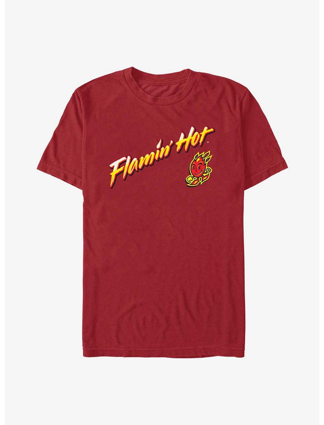 Cheetos Flamin Hot Logo Mascot T-Shirt, CARDINAL, hi-res
