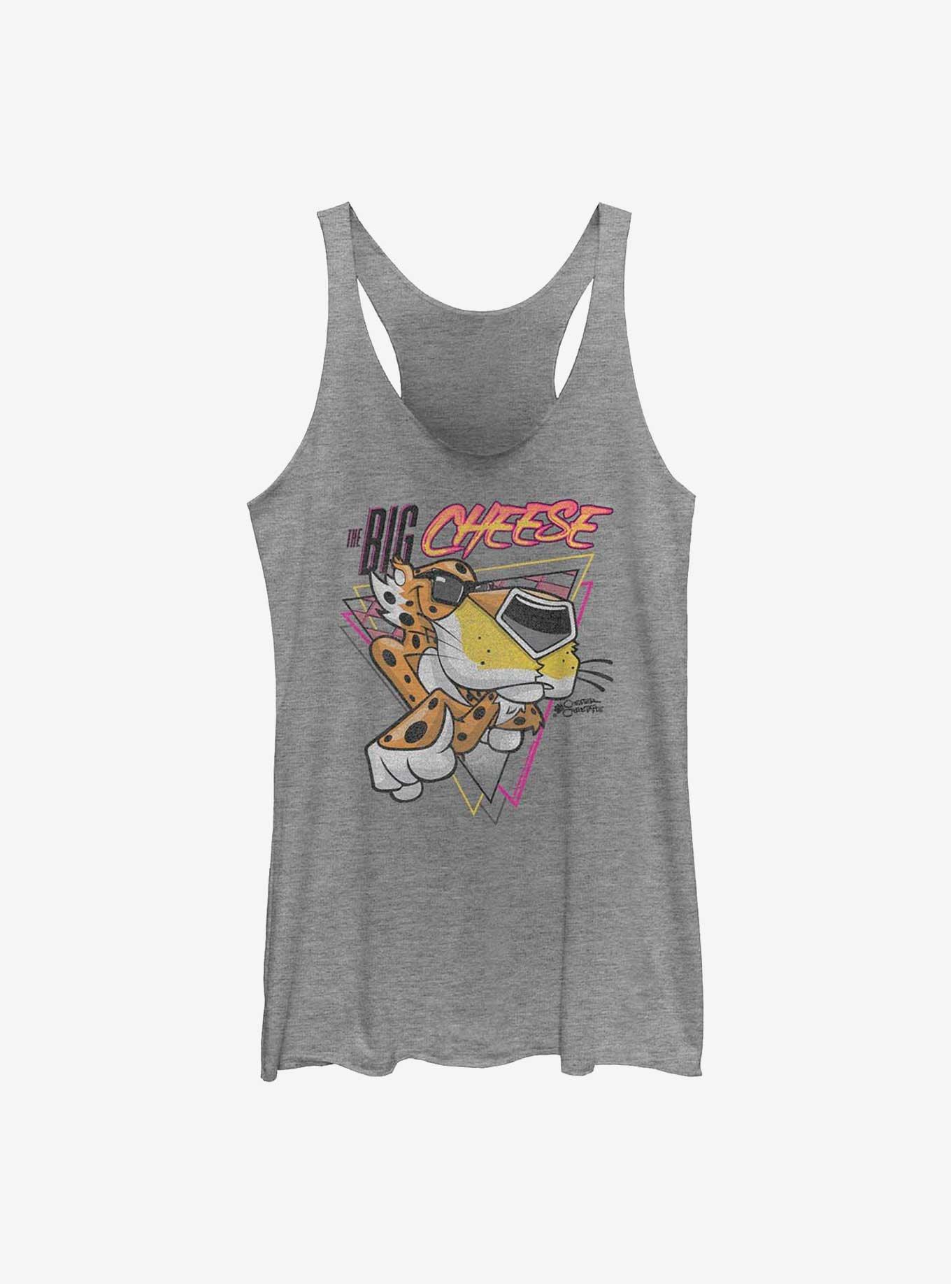 Cheetos The Big Cheese Girls Raw Edge Tank, GRAY HTR, hi-res