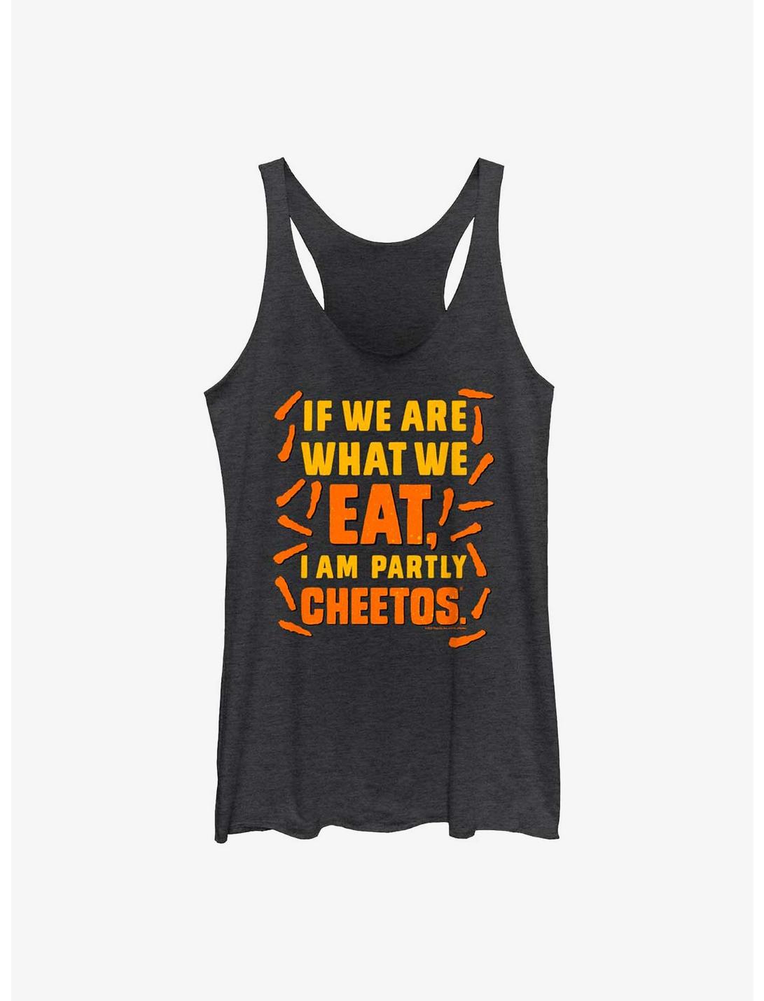 Cheetos We Are What We Eat Girls Raw Edge Tank, BLK HTR, hi-res