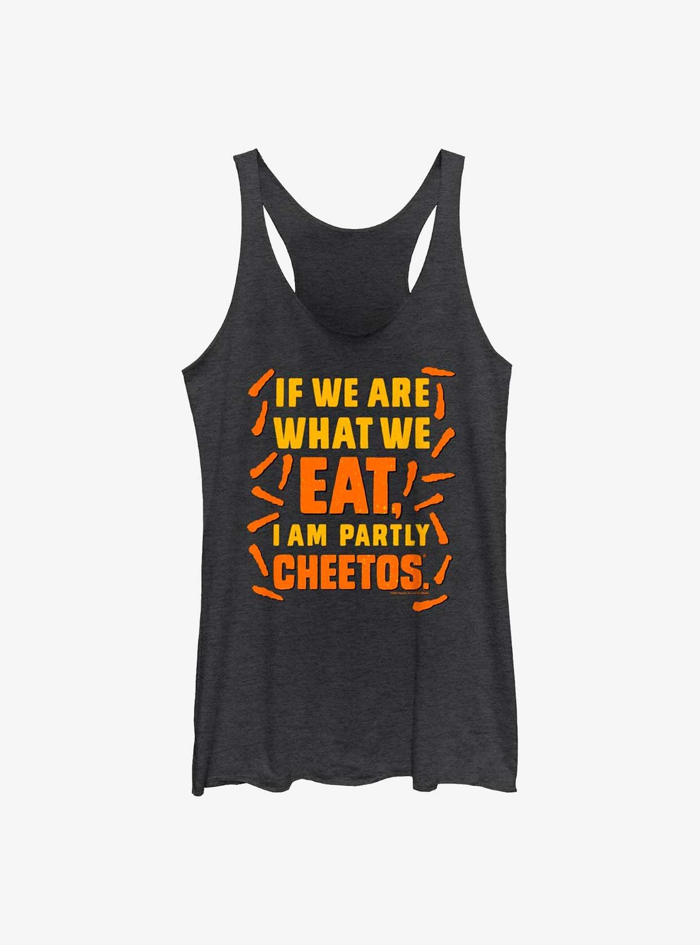 Cheetos We Are What We Eat Girls Raw Edge Tank, BLK HTR, hi-res