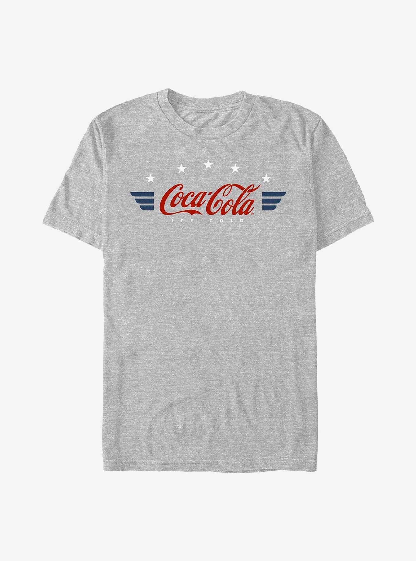 Coca-Cola Retro Americana Wings Coca Cola Badge T-Shirt, ATH HTR, hi-res