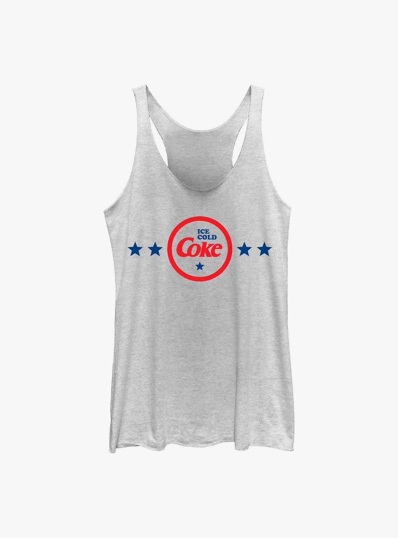 Coca-Cola Ice Cold Coke Badge Girls Raw Edge Tank, , hi-res