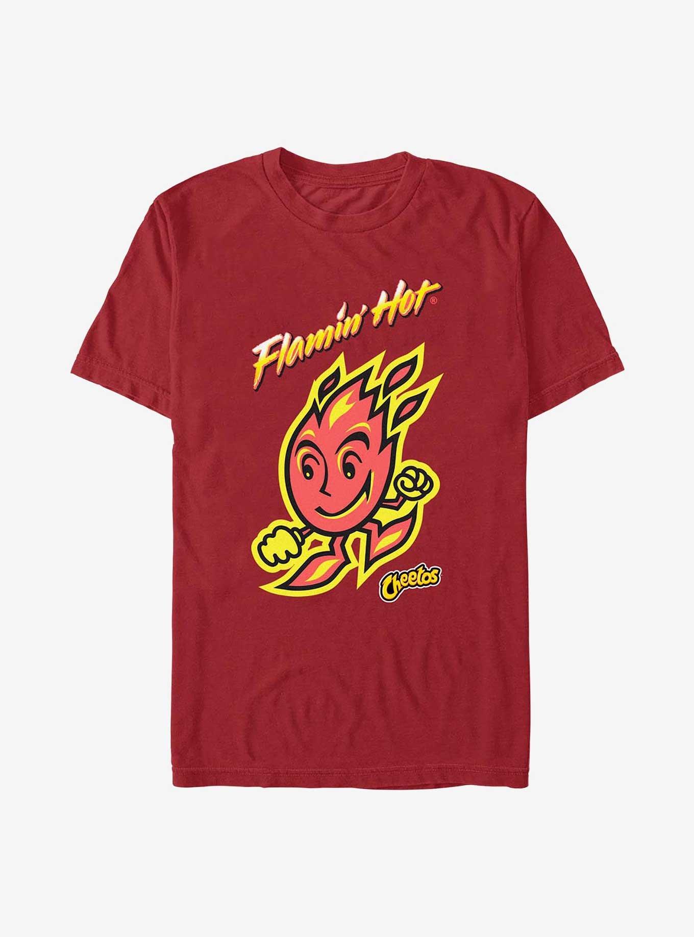 Cheetos Flaming Fire T-Shirt, CARDINAL, hi-res