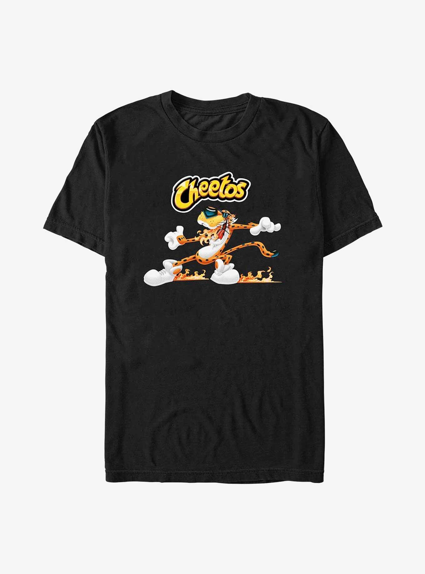 Cheetos Chester Flaming Slide T-Shirt, BLACK, hi-res