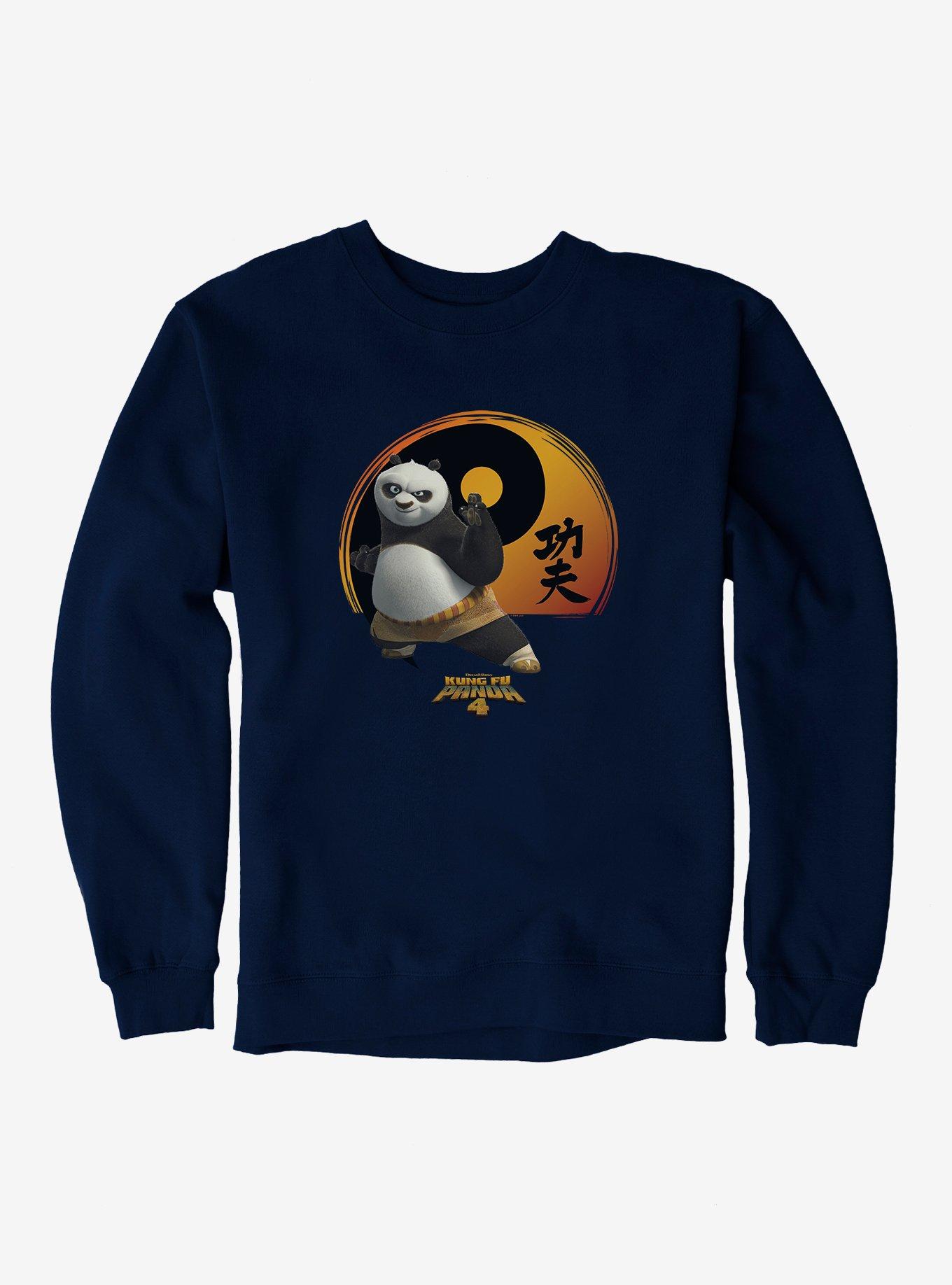 Kung Fu Panda 4 Yin And Yang Symbol Sweatshirt, NAVY, hi-res