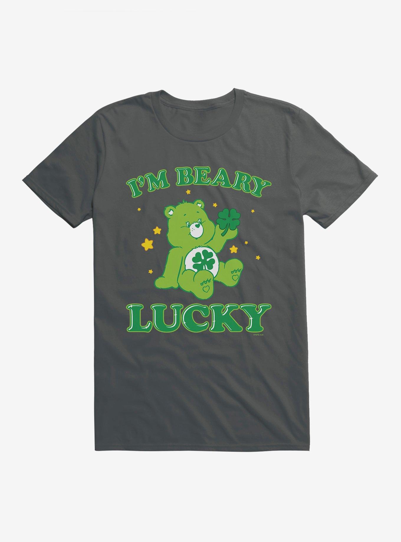 Care Bears Good Luck Bear I'm Beary Lucky T-Shirt, CHARCOAL, hi-res
