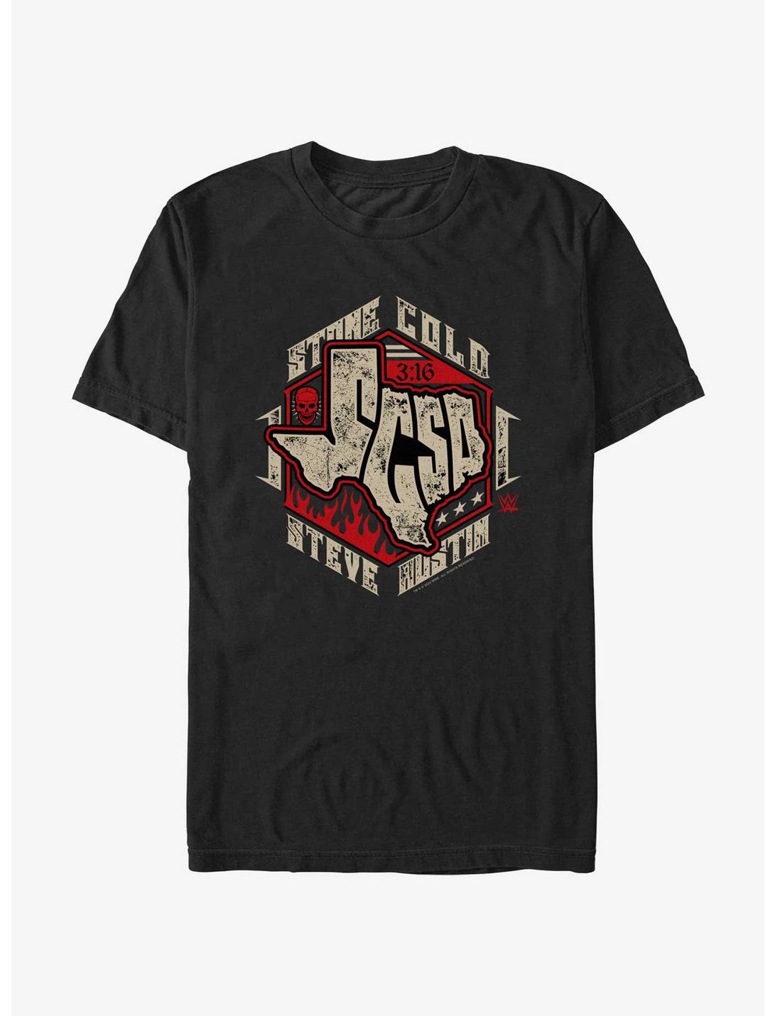 WWE Stone Cold Steve Austin Texas Logo T-Shirt, BLACK, hi-res