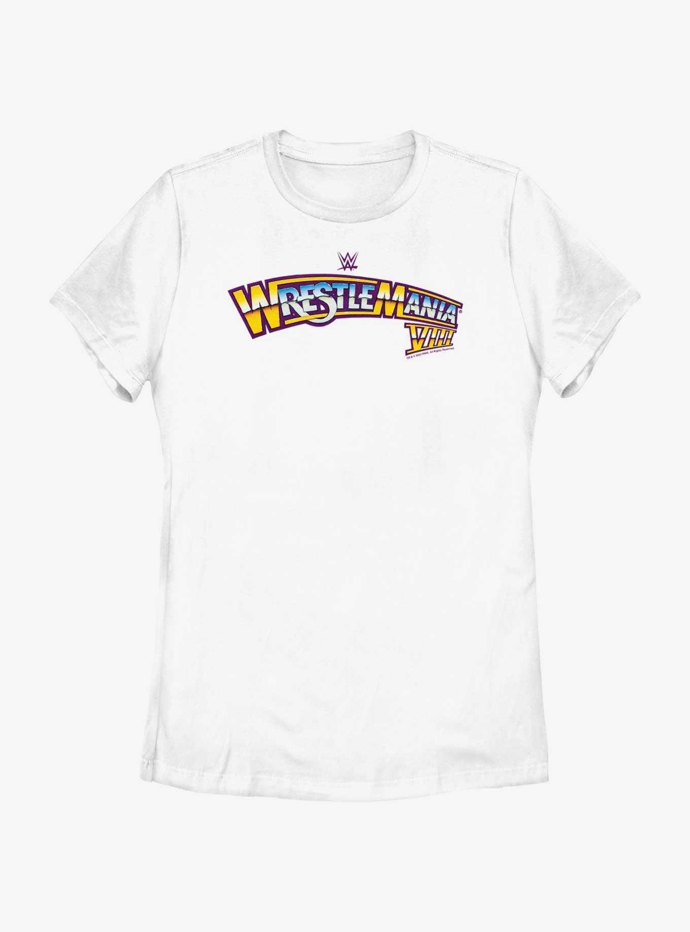 WWE WrestleMania VIII Logo Womens T-Shirt, , hi-res